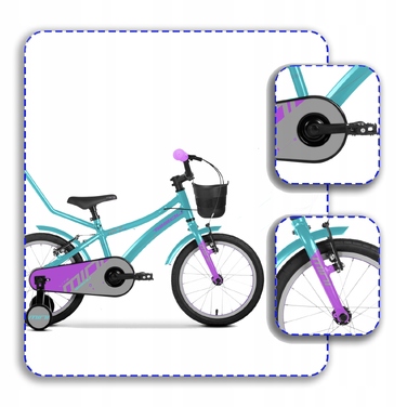Дитячий велосипед Tabou MINI LITE, 14 дюймів, багатоколірний