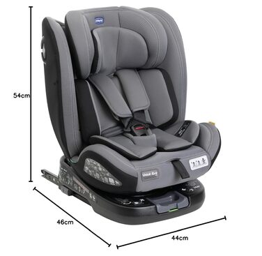 Дитяче автокрісло Chicco Unico Evo I-Size 0-36 кг (група 0+/1/2/3), Isofix, поворот на 360°, сіре