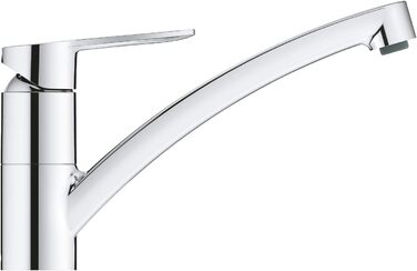 Змішувач кухонний GROHE Start Eco з плоским виливом, поворотний на 140°, хром (31685000)