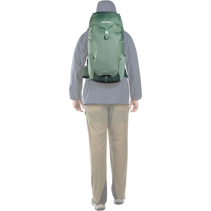 Рюкзак для туризму Tatonka Hike Pack 22, 22 л, з вентиляцією спини та дощовиком, салатовий