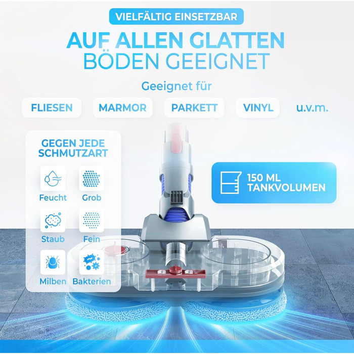 Оригінальний насадка для вологого прибирання Dyson V7/V8/V10/V11/V15/Gen5 - електричний пилосос, моп з резервуаром для води