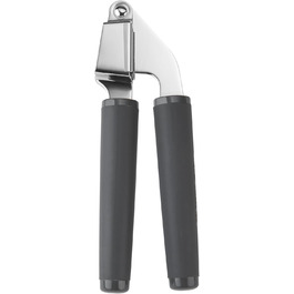 Прес для часнику KitchenAid Softgrip, сірий колір вугілля, нержавіюча сталь