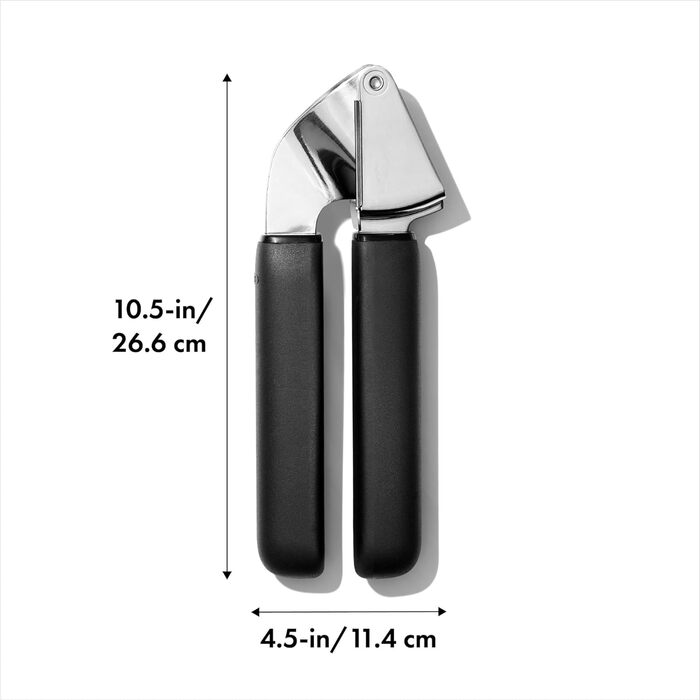 Прес для часнику OXO Good Grips, чорний, ергономічний