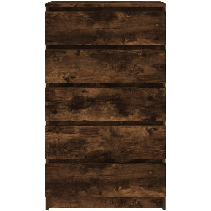 Комод vidaXL з висувними шухлядами, димчастий дуб, 60x36x103 см, ДСП