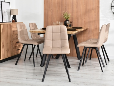 Стілець Mebel-Partner, штучна шкіра, бежевий, 1 шт.
