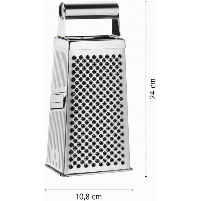 Терка для овочів WMF Gourmet Vierkantreibe з нержавіючої сталі Cromargan, 4-гранна, 8 x 24 см
