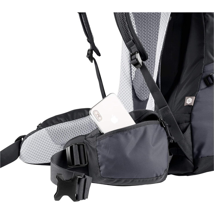 Жіночий туристичний рюкзак deuter Futura Pro 38 SL, чорний/графіт