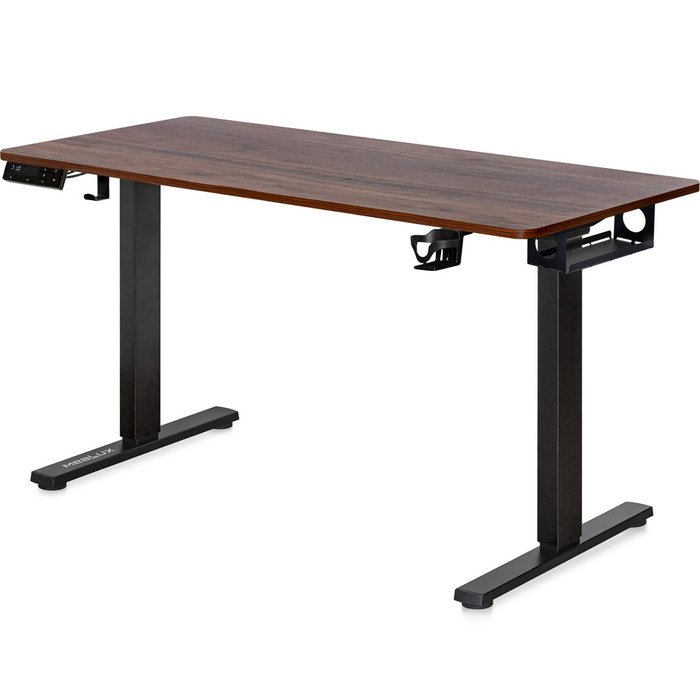 Стіл Mealux PowerDesk Duo XL Walnut (арт. EVO-252 Duo Walnut/B)