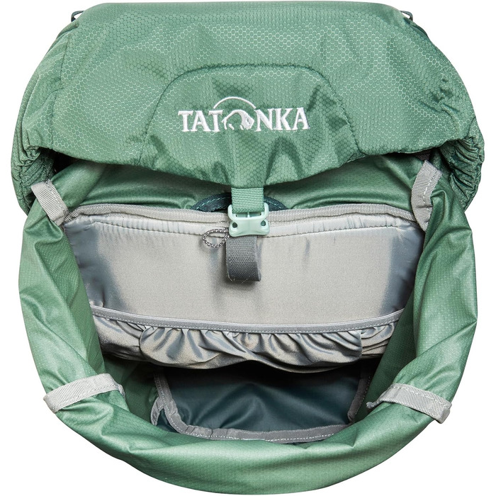 Рюкзак для туризму Tatonka Hike Pack 22, 22 л, з вентиляцією спини та дощовиком, салатовий