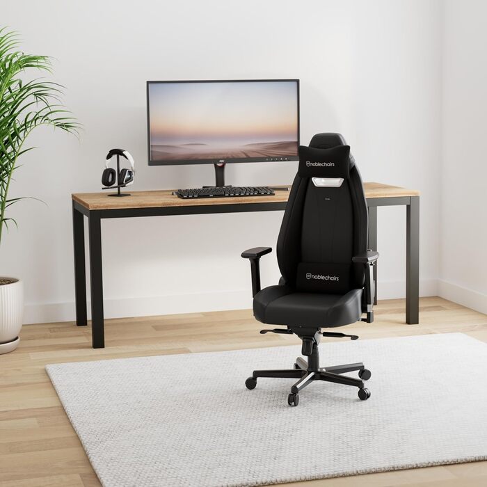 Ігрове крісло noblechairs Legend Black Edition, екошкіра, 4D підлокітники, до 150 кг