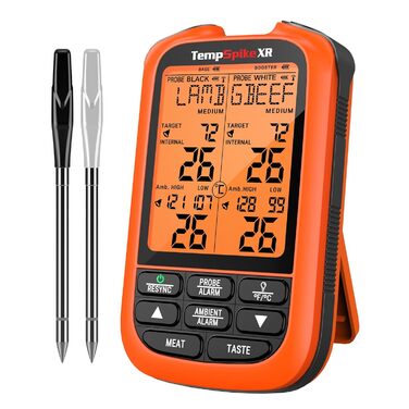 Бездротовий термометр для м'яса ThermoPro TempSpike з радіусом 300м - термометр для гриля, приготування їжі та рідин