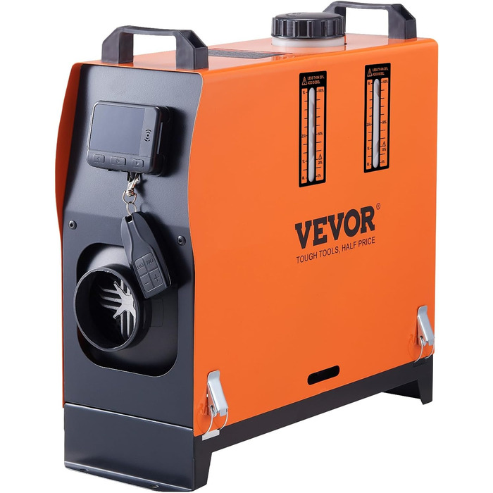 Автономний дизельний обігрівач повітря VEVOR 12V 8кВт з LCD-дисплеєм та пультом керування для авто, автобусів та вантажівок