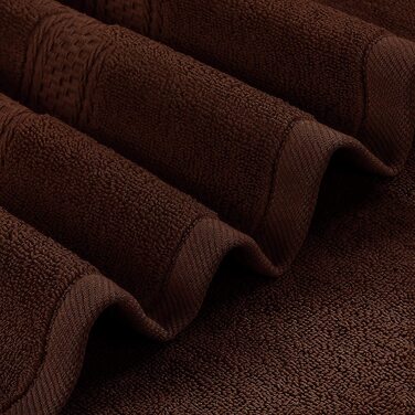 Рушники для ванни Utopia Towels, коричневі – набір 4 шт., преміум 600 г/м², 100% кільцепрядна бавовна, швидковисихаючі, дуже вбираючі, м'які, ідеальні для щоденного використання, 27x54 дюйми