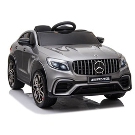 Дитячий електромобіль Mercedes GLC 63S (4x4, 12V 9Ah) — сріблястий, лакований