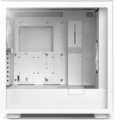 Корпус для ігрового ПК NZXT H7 ATX Mid-Tower, білий, скляна бічна панель, USB-C, готовий до водяного охолодження