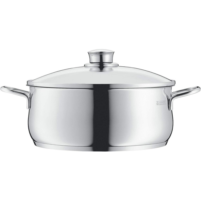 Каструля WMF Diadem Plus 16 см без кришки, 1,5 л, для молока, з нержавіючої сталі Cromargan, полірована, без покриття, каструля для тушкування