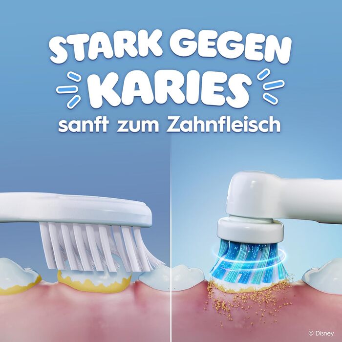 Дитяча електрична зубна щітка Oral-B Pro Kids 3+ Король Лев, біло-червона (набір 8 шт.)