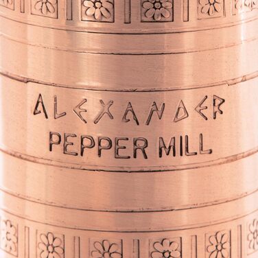 Ручна млинок для перцю Alexander Home The Original Griechische, мідний, 20,3 см, з ручкою-курбою
