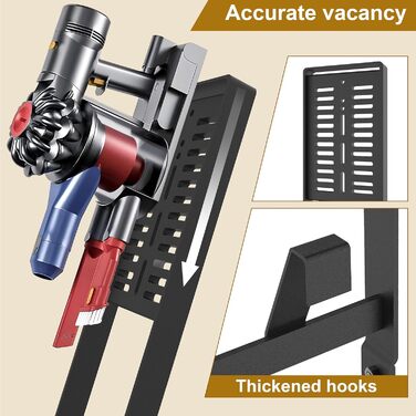 Підставка для пилососа OUTBROS, сумісна з Dyson Gen5, V15s, V15, V12 Slim, V11, V10, V8, V7, V6, тримач аксесуарів, органайзер, чорна