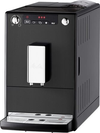 Кавова машина Melitta Solo E950-444, матова чорна, з фільтрами Pro Aqua (3 шт.), захист від накипу, просте обслуговування
