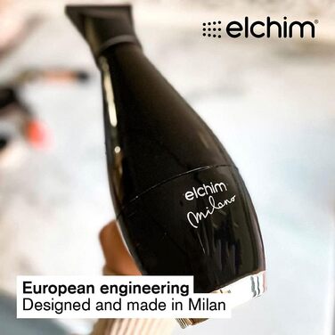 Фен для волосся Elchim Milano Ceramic, чорний, керамічний, професійний