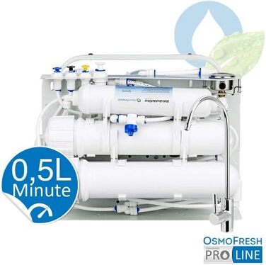 Система зворотного осмосу OsmoFresh Proline X2 200 GPD - фільтр для води без баку, прямий потік до 0,5 л/хв