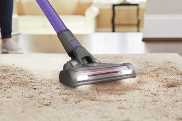 Акумуляторний пилосос BLACK+DECKER 4в1 для дому та тварин, 36В, 2.0А·год, без мішка, з електрощіткою для шерсті, 2в1 щілинна насадка, настінне кріплення, сріблясто-фіолетовий