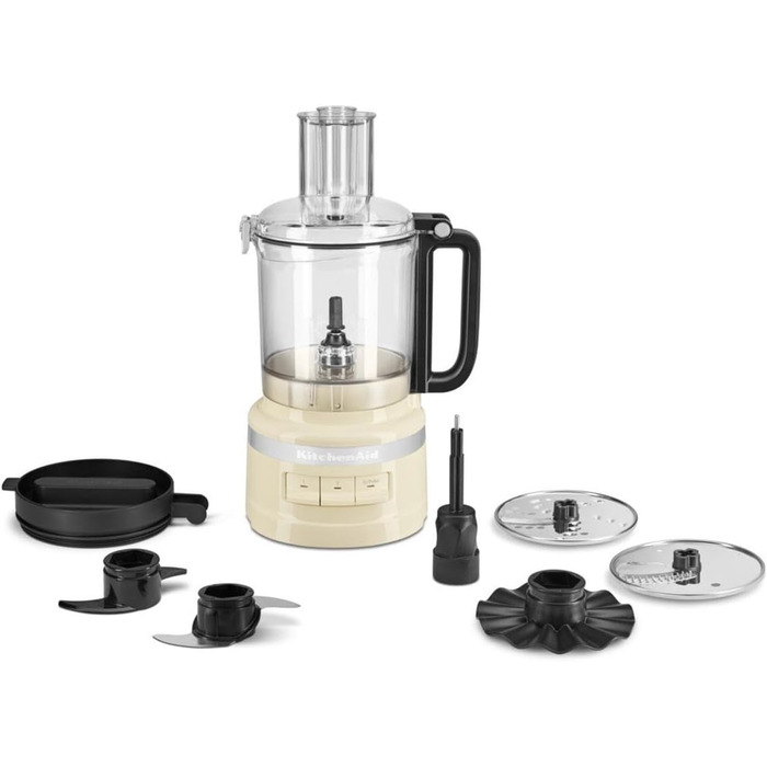 Кухонний комбайн KitchenAid 5KFP1319EAC Cream 2.1л: подрібнювач з регульованим диском, насадка-кубик, 400W