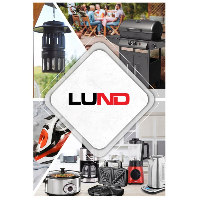 Вугільний гриль Lund, 26,5 x 48 см