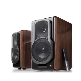 Активні полочні колонки Edifier S2000MKIII 2.0 Bluetooth, 130 Вт, студійні монітори для аудіофілів з оптичним та лінійним входом, дерево