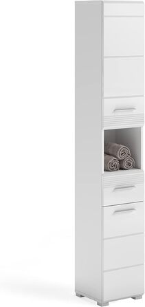 Шафа для ванної кімнати xonox.home Linus X18A9711, білий глянець, 30x182x31 см