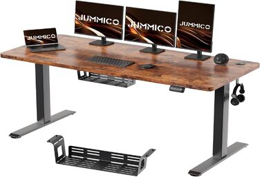 Електричний стіл JUMMICO 180x80 см, регульований по висоті, з пам'яттю та антиколізійною функцією, бежевий