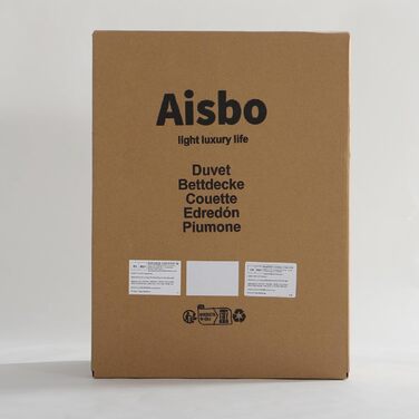 Ковдра Aisbo 135x200 см, всесезонна, 300 GSM – стьобана, м’яка та зручна, без подушки