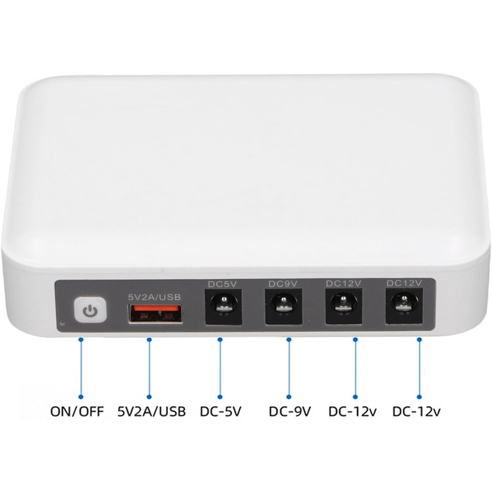 Mini UPS 6000mAh: Безперебійне живлення для роутера, модему, камери (EU-штекер)