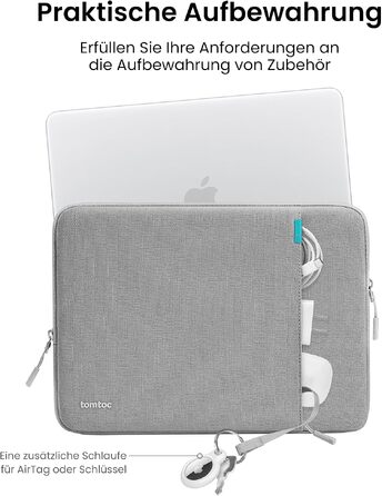 Захисний чохол-сумка tomtoc 360° для MacBook Air 15
