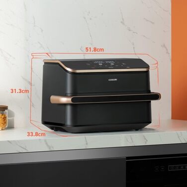 Фритюрниця Cosori Twinfry Chef Edition з двома кошиками, 10 л, Wi-Fi, з силіконовими щипцями