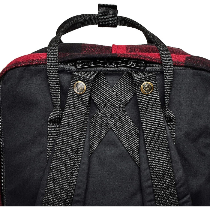 Рюкзак Fjällräven Kånken Re-Wool для ноутбука 15'' унісекс, червоний/чорний, 40x28x16 см