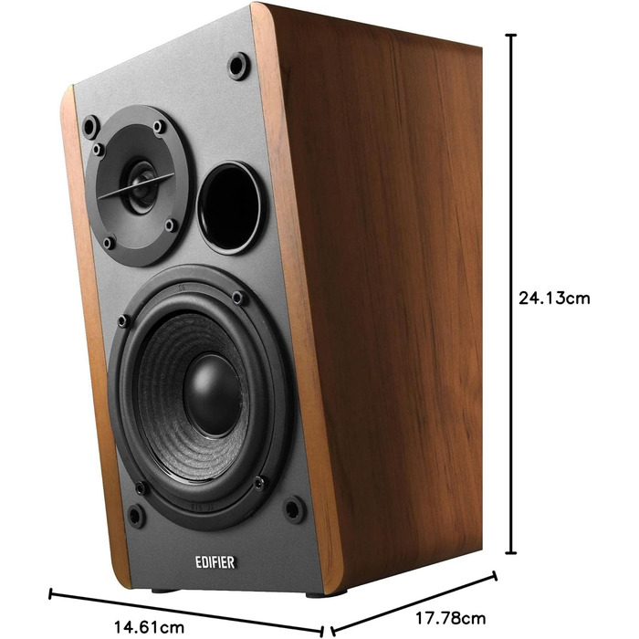Акустична система Edifier Studio R1280DB 2.0 Bluetooth, активні полочні колонки (42 Вт) з ІК-пультом керування, цифрові входи, колір: дерево
