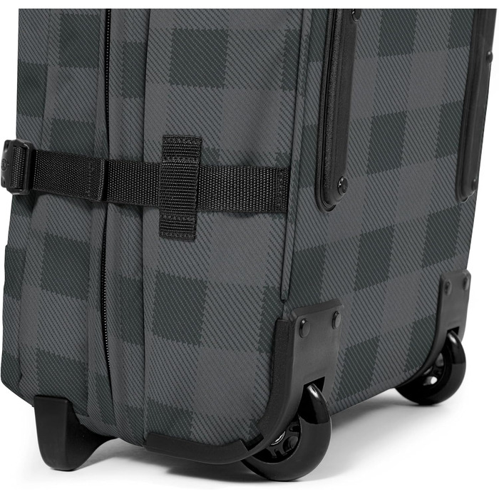 Валіза Eastpak Tranverz M 78L (67x35.5x30 см) на колесах, сіра (Checker Grey) з TSA-замком та телескопічною ручкою