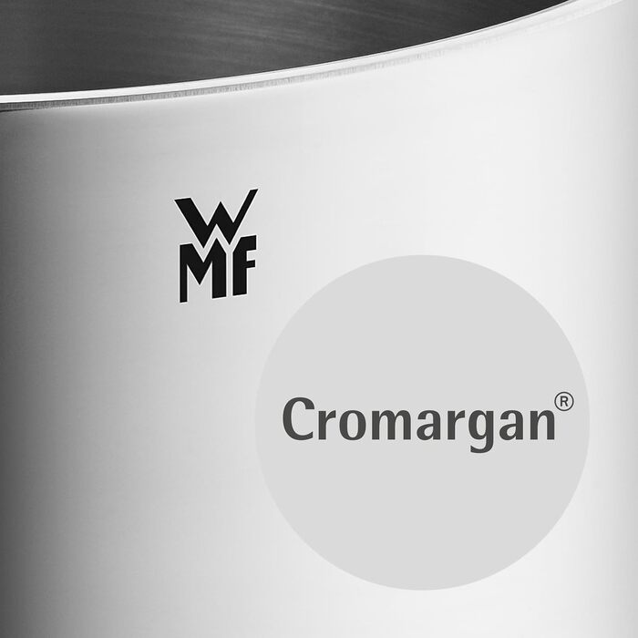 Каструля WMF Provence Plus 16 см зі скляною кришкою, 2 л, сталь Cromargan, для індукційних плит та духової шафи