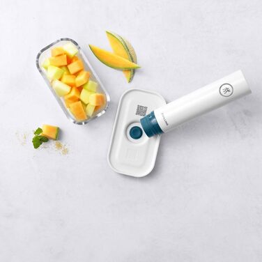 Вакуумний контейнер ZWILLING Fresh & Save зі скла, розмір S, з вакуумною кришкою, колір Blue La Mer