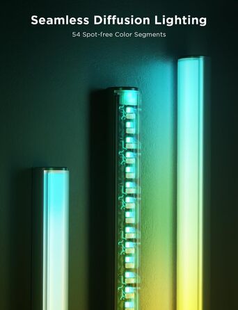 Govee Stehlampe Pro – LED RGBIC лампа 2100 Люмен з Bluetooth-динаміком, білим шумом, Alexa, 16 млн кольорів, музична синхронізація, торшер для вітальні, чорний