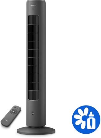 Вентилятор вежний Philips Serie 5000, 105 см, пульт, таймер, 3 режими, сірий (CX5535/11)