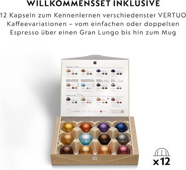 Кавомашина Nespresso Krups Vertuo Pop XN930T Титан 560 мл, капсульна, автоматичне розпізнавання капсул, 4 розміри чашок