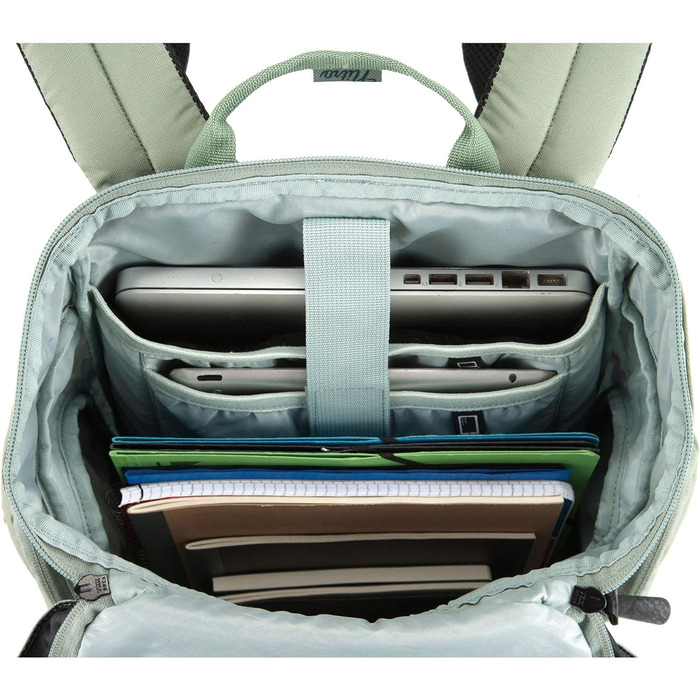 Рюкзак Nitro Daypacker 32 л у ретро стилі з м'яким відділенням для ноутбука, для школи, подорожей або міста, Dead Flower