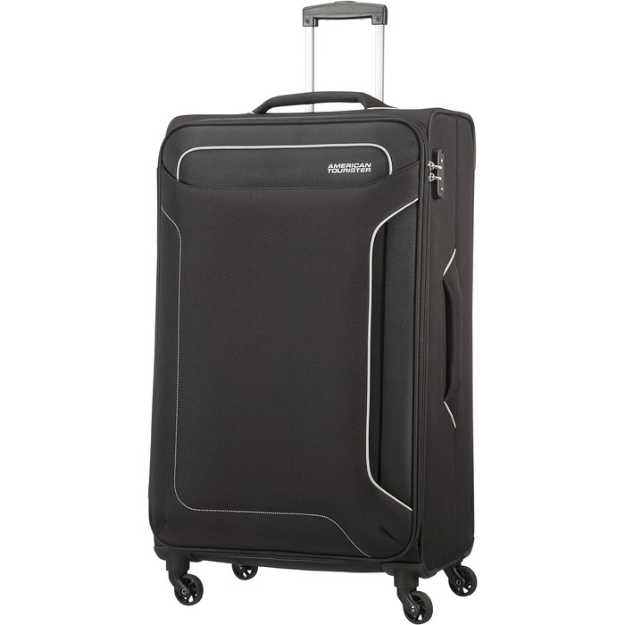 Валіза American Tourister Holiday Heat Spinner 79,5 см, 108 л, чорна, легка дорожня валіза на колесах