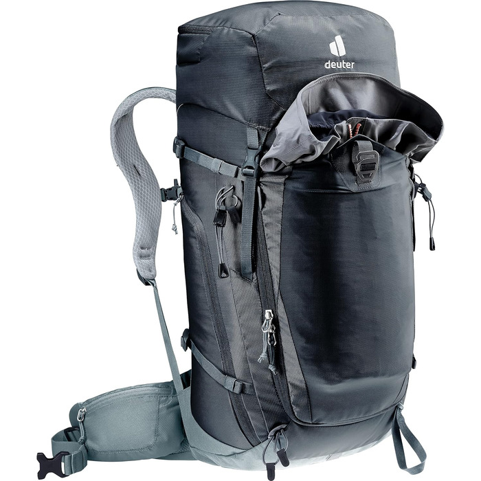 Рюкзак Deuter Trail Pro 36 л для туризму та альпінізму, чорний (модель 2024)