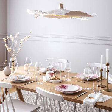 Ваза Villeroy & Boch Rose Garden Rosa 20 см – скляна ваза для квітів, прозора, для декору столу та дому