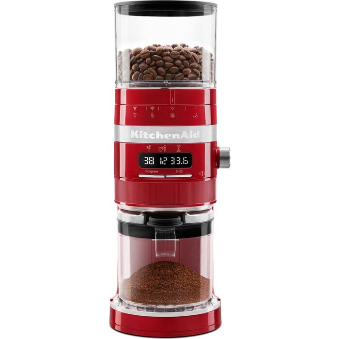 Кавомолка електрична KitchenAid Artisan 5KCG8433 Empire Red для еспресо та френч-пресу