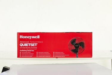 Вентилятор Honeywell Advanced QuietSet, підлоговий, 5 швидкостей, осциляційний, з таймером, регулюванням висоти та пультом ДУ, тихий